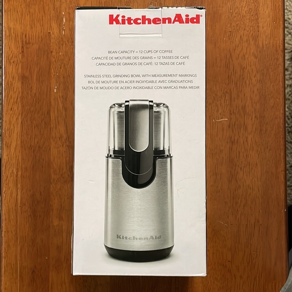 NWT KitchenAid Blade Coffee Grinder BCG111OB in Onyx Black - Picture 2 of 8